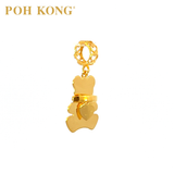 POH KONG 916/22K Yellow Gold Teddy Bear With Love Pendant