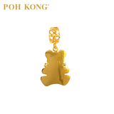 POH KONG 916/22K Yellow Gold Teddy Bear With Love Pendant