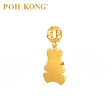 POH KONG 916/22K Yellow Gold Teddy Bear With Love Pendant