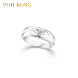 POH KONG 750/18K White Gold Graceful Diamond Ring