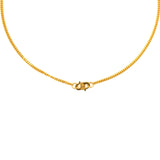 POH KONG 916/22K Yellow Gold Hollow Heart Necklace