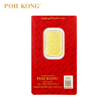 POH KONG 999.9/24K Pure Yellow Gold Happiness Gold Bar 5G