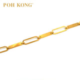 POH KONG 916/22K Emas Kuning Gelang Pemurah Indah