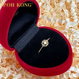 Cincin Mini Berlian Emas Kuning POH KONG 750/18K