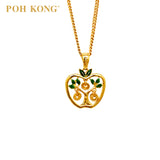 POH KONG 916/22K Yellow Gold Auspicious Prosperous Serenity Pendant