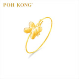 POH KONG 916/22K Gold Bee Minimalist Mini Ring