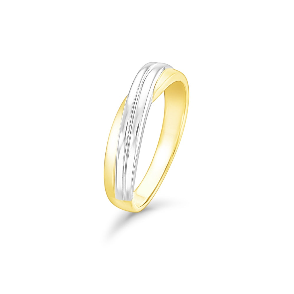 POH KONG 750/18K Gold & White Gold Love Collection Couple Ring