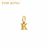 POH KONG 916/22K Yellow Gold Exquisite Alphabet Pendant K