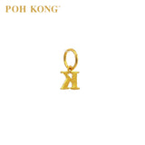 POH KONG 916/22K Yellow Gold Exquisite Alphabet Pendant K