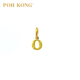 POH KONG 916/22K Yellow Gold Exquisite Alphabet Pendant O