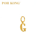 POH KONG 916/22K Yellow Gold Exquisite Alphabet Pendant G