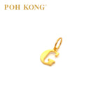 POH KONG 916/22K Yellow Gold Exquisite Alphabet Pendant G