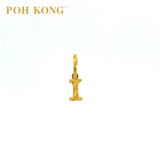 POH KONG 916/22K Yellow Gold Exquisite Alphabet Pendant I