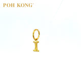 POH KONG 916/22K Yellow Gold Exquisite Alphabet Pendant I