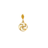 POH KONG 916/22K Yellow Gold Swastika Pendant