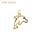 POH KONG 916/22K Yellow Gold Dolphin Pendant