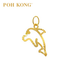 POH KONG 916/22K Yellow Gold Dolphin Pendant