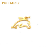 POH KONG 916/22K Yellow Gold Dolphin Pendant