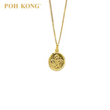 POH KONG 916/22K Yellow Gold Flowers Pendant