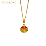 POH KONG 916/22K Emas Kuning Kelimpahan Loket Emas 《黄金满屋》吊坠 (2023)