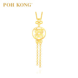 POH KONG 916/22K Yellow Gold Double Happiness Pendant