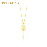 POH KONG 916/22K Yellow Gold Double Happiness Pendant