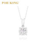 POH KONG 750/18K Emas Putih D'First Diamond Loket