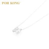 POH KONG 750/18K White Gold D'First H-Type Diamond Pendant