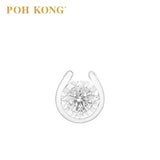 POH KONG 750/18K Emas Putih D'First Horsehoe Design Kalung