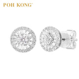 POH KONG 750/18K White Gold D'First Diamond Earrings