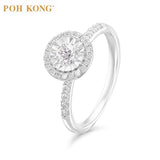 Cincin Berlian D'First Diamond POH KONG 750/18K Emas Putih