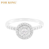 POH KONG 750/18K White Gold D'First Diamond Ring