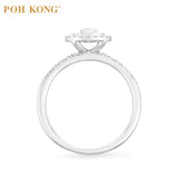 POH KONG 750/18K White Gold D'First Diamond Ring