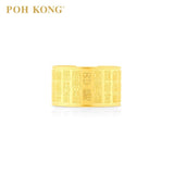 Cincin Berkat Kelimpahan Emas POH KONG 916/22K 百福戒指