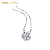 POH KONG D'First 750/18K White Gold Horseshoe Diamond Kalung