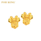 POH KONG Disney 916/22K Gold Mickey Mouse and Friends Minnie Earrings