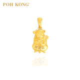 POH KONG Auspicious 916/22K Prosperity Ox Pendant