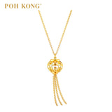 POH KONG Kalung Abakus Kemakmuran Bertuah 916/22K 张灯结彩算盘项链