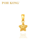 POH KONG Anggun 916/22K Yellow Gold Bintang Melur Pendant