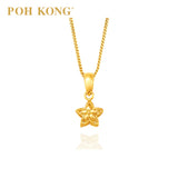 POH KONG Anggun 916/22K Yellow Gold Bintang Melur Pendant