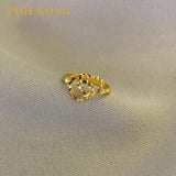 Cincin Hati Palang Emas Kuning POH KONG 916/22K