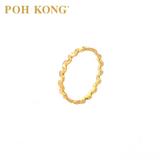 POH KONG 916/22K Yellow Gold Stylish Zig Zag Ring