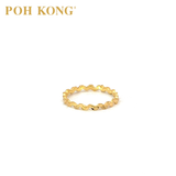 POH KONG 916/22K Yellow Gold Stylish Zig Zag Ring