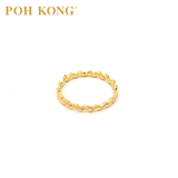 POH KONG 916/22K Yellow Gold Stylish Zig Zag Ring