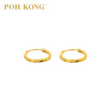 POH KONG 916/22K Yellow Gold Thin Hoop Earrings_20E0210YSS1