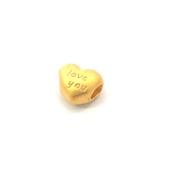 POH KONG 916/22K Yellow Gold "I Love You" Heart Charm