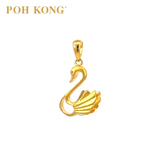 POH KONG 916/22K Gold Happy Love Swam Pendant (2020)