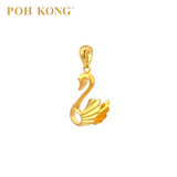 POH KONG 916/22K Gold Happy Love Swam Pendant (2020)