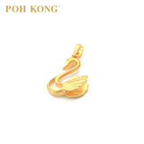 POH KONG 916/22K Gold Happy Love Swam Pendant (2020)