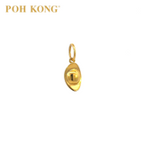 POH KONG 916/22K Gold Auspicious Yuan Bao Pendant